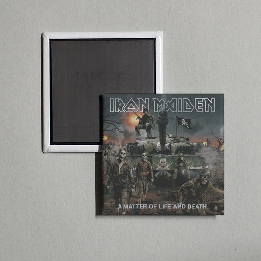 Iron Maiden - A Matter of Life and Death (2015 Remaster) Album Cover Fridge Magnet