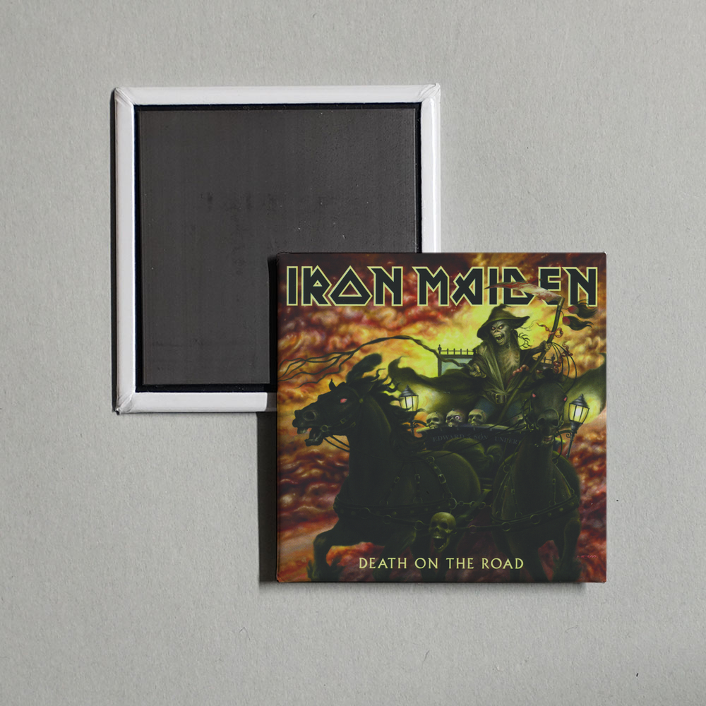 Iron Maiden - Death On the Road Album Cover Fridge Magnet