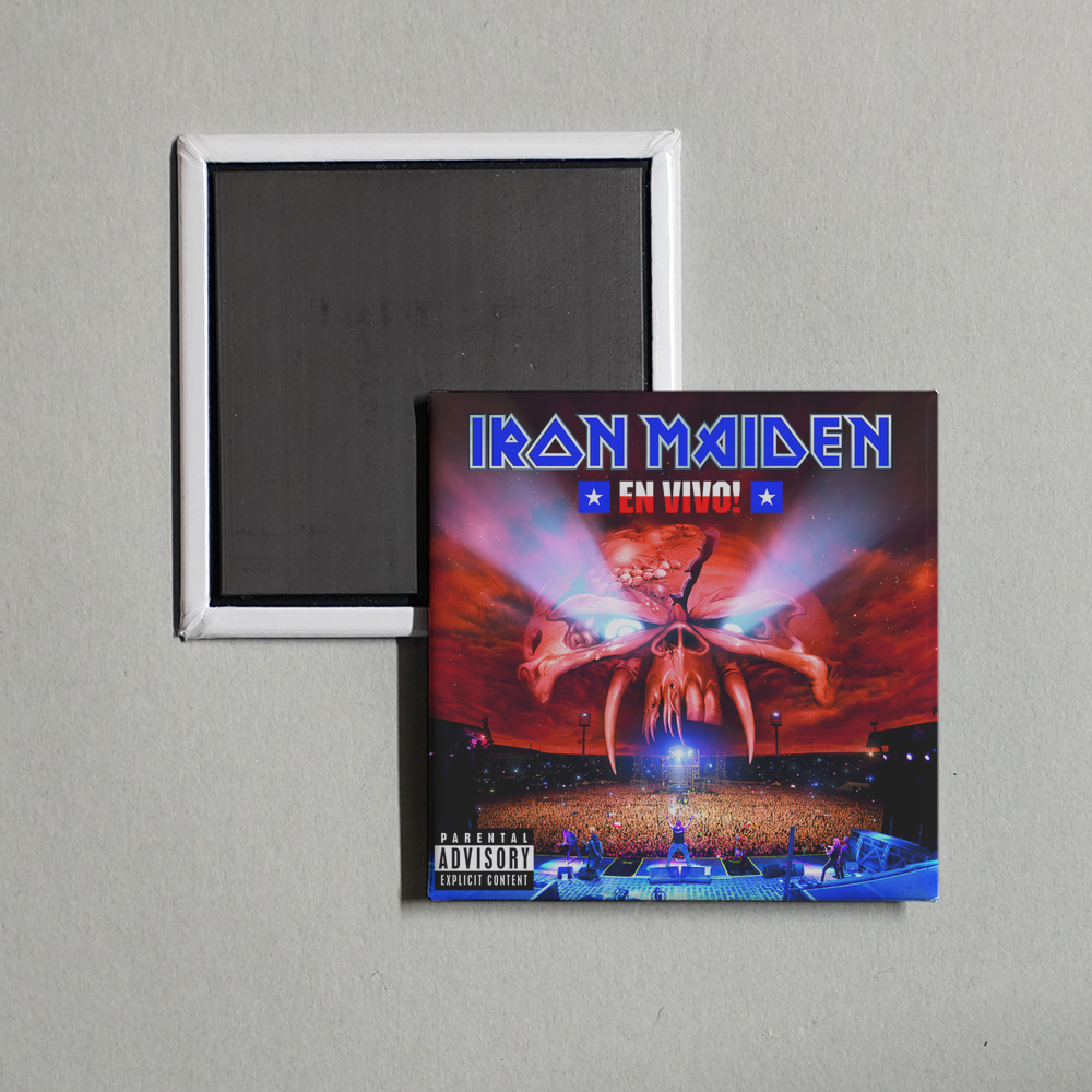 Iron Maiden - En Vivo! (Live At Estadio Nacional, Santiago) Album Cover Fridge Magnet