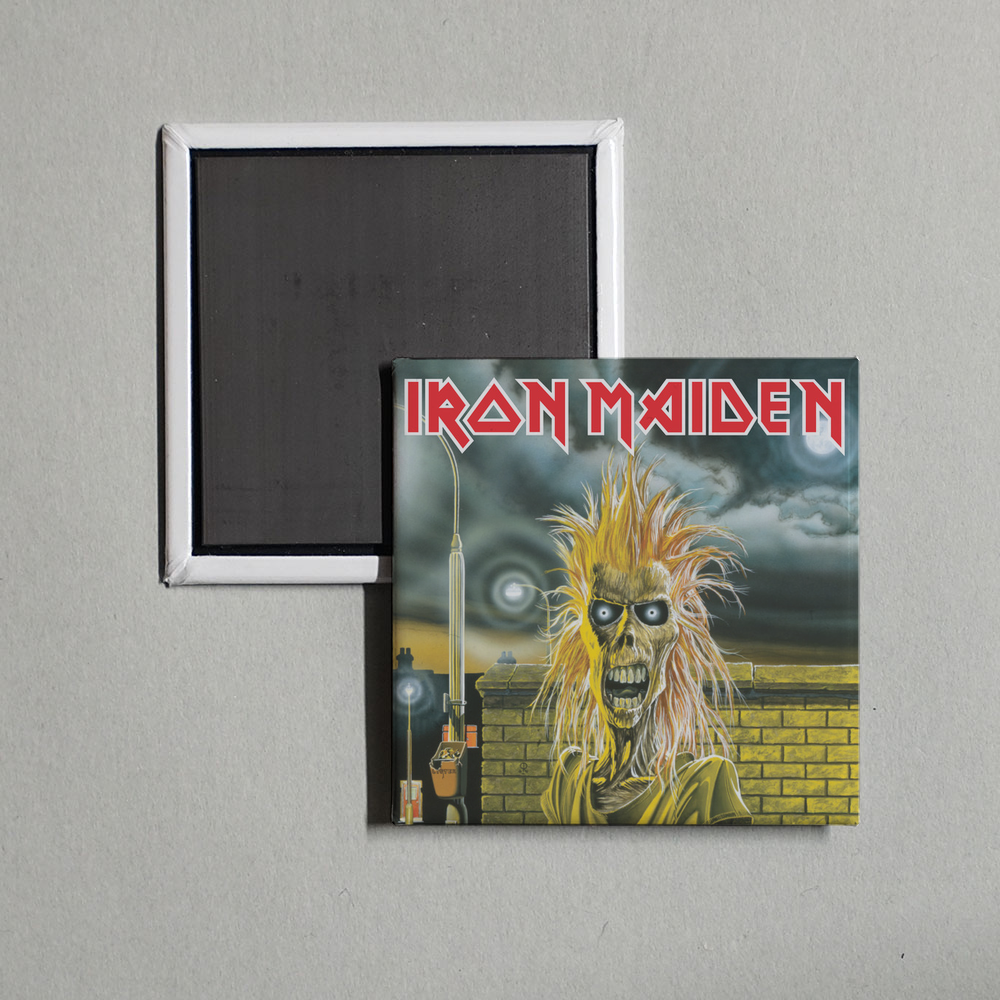Iron Maiden - Iron Maiden (2015 Remaster) Album Cover Fridge Magnet