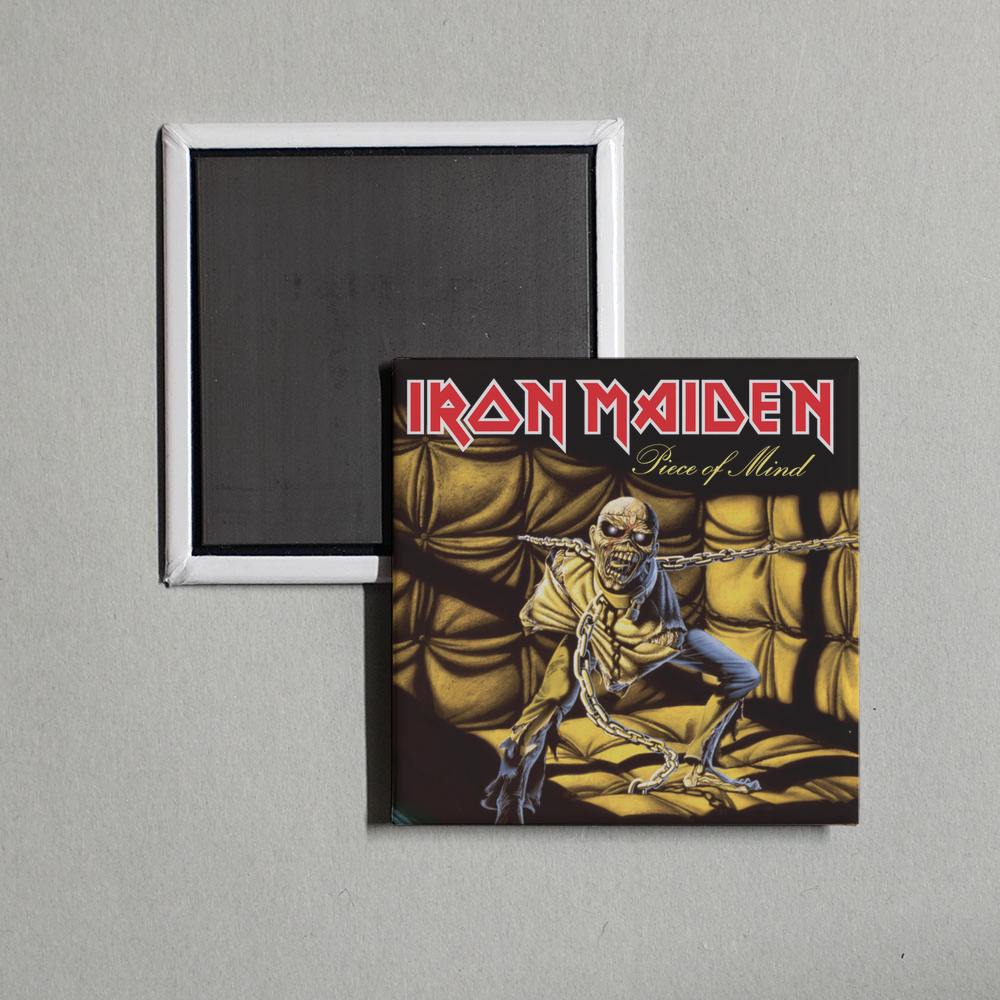 Iron Maiden - Piece of Mind (2015 Remaster) Album Cover Fridge Magnet