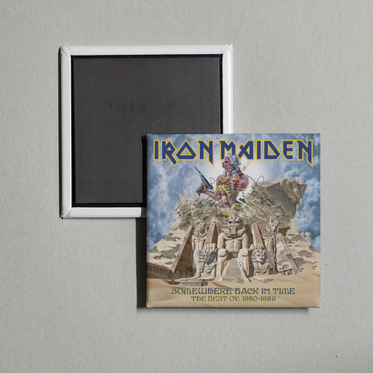 Iron Maiden - Somewhere Back in Time - The Best of 1980-1989 Album Cover Fridge Magnet