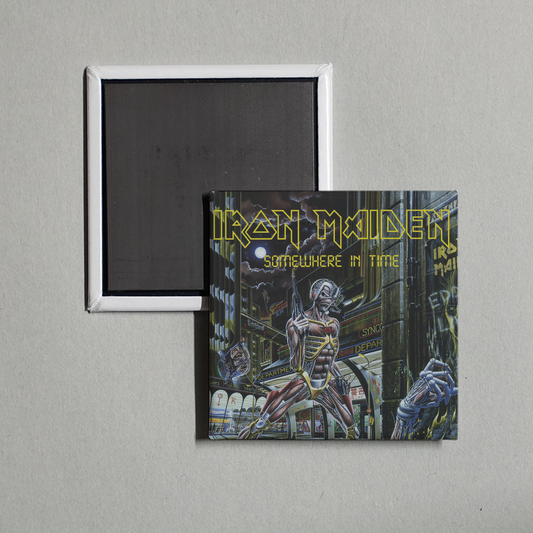 Iron Maiden - Somewhere in Time (2015 Remaster) Album Cover Fridge Magnet