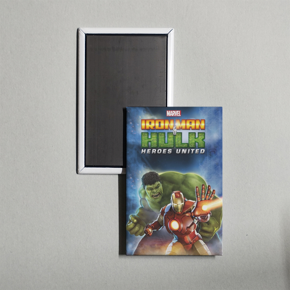 Iron Man & Hulk Heroes United Mini Movie Fridge Magnet