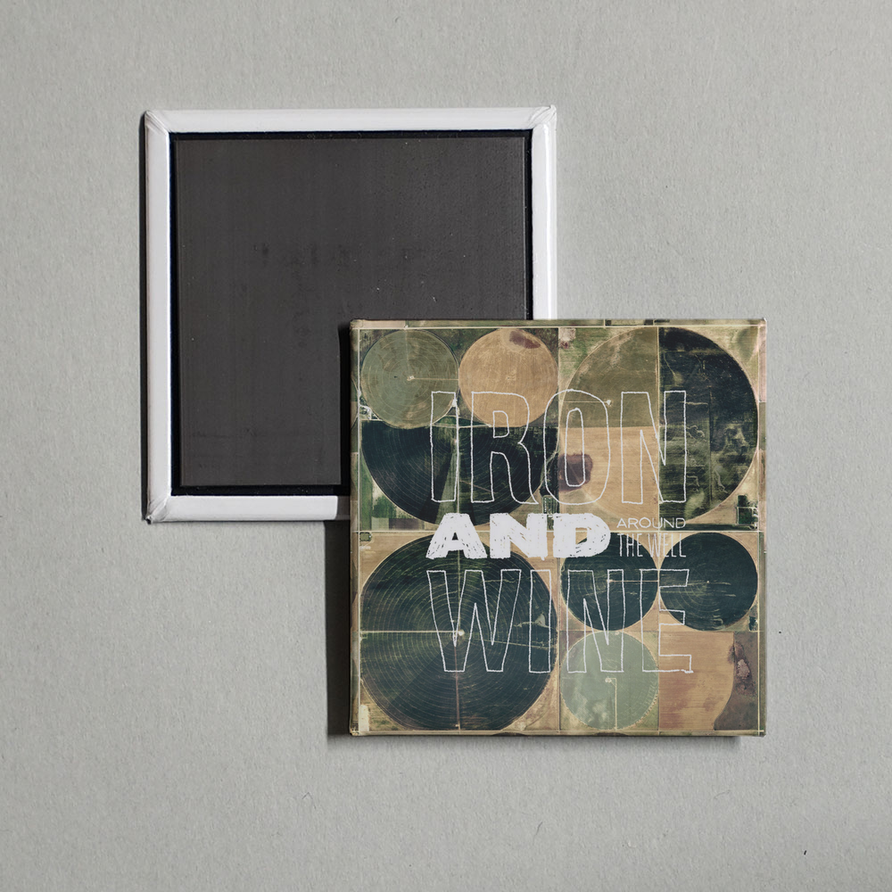 Iron & Wine - Around the Well Album Cover Fridge Magnet