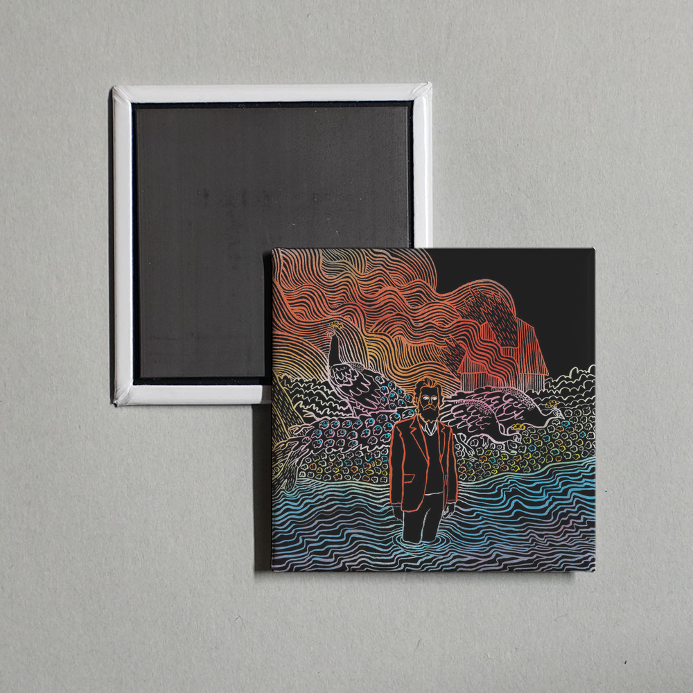 Iron & Wine - Kiss Each Other Clean Album Cover Fridge Magnet