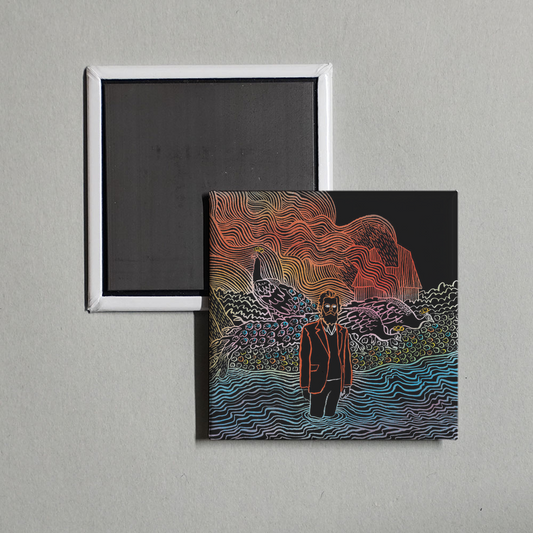 Iron & Wine - Kiss Each Other Clean Album Cover Fridge Magnet