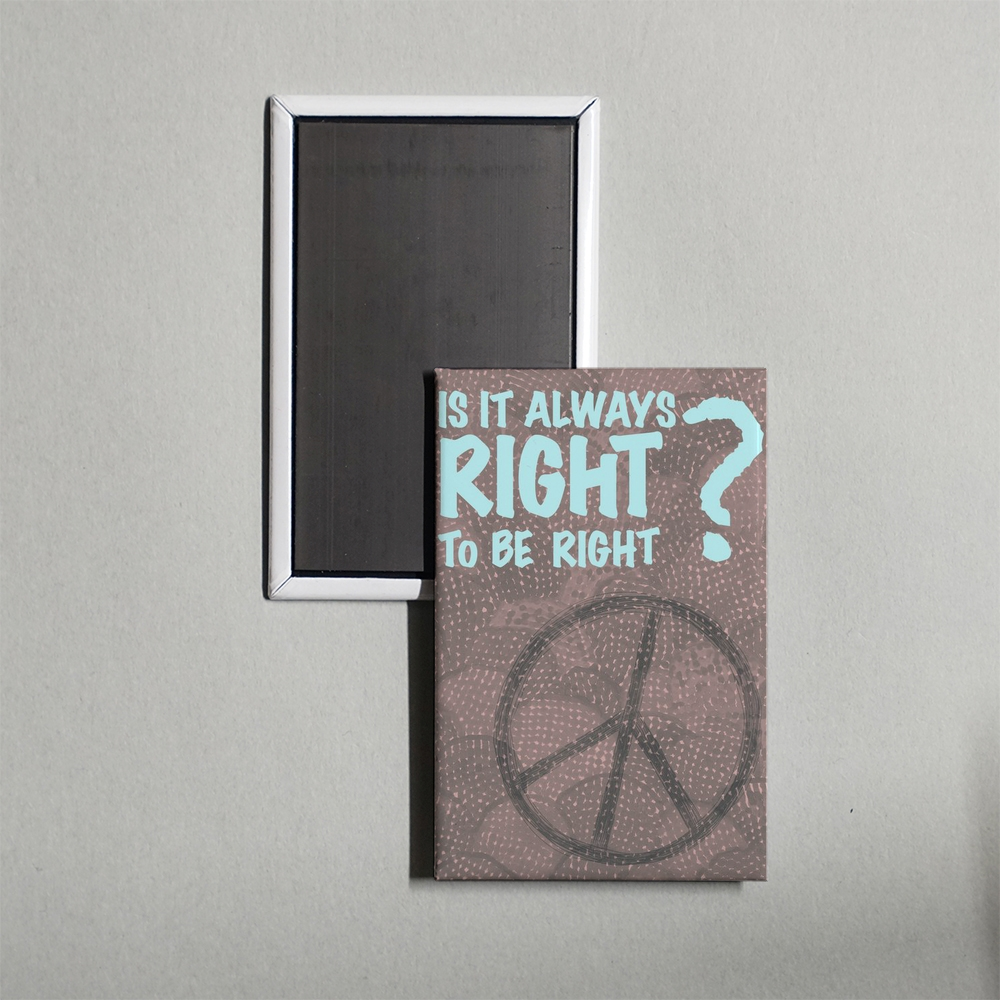 Is It Always Right to Be Right Mini Movie Fridge Magnet