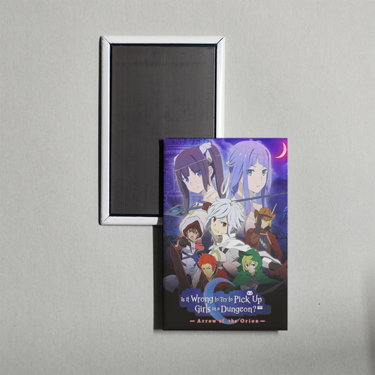 Is It Wrong to Try to Pick Up Girls in a Dungeon Arrow of the Orion Mini Movie Fridge Magnet