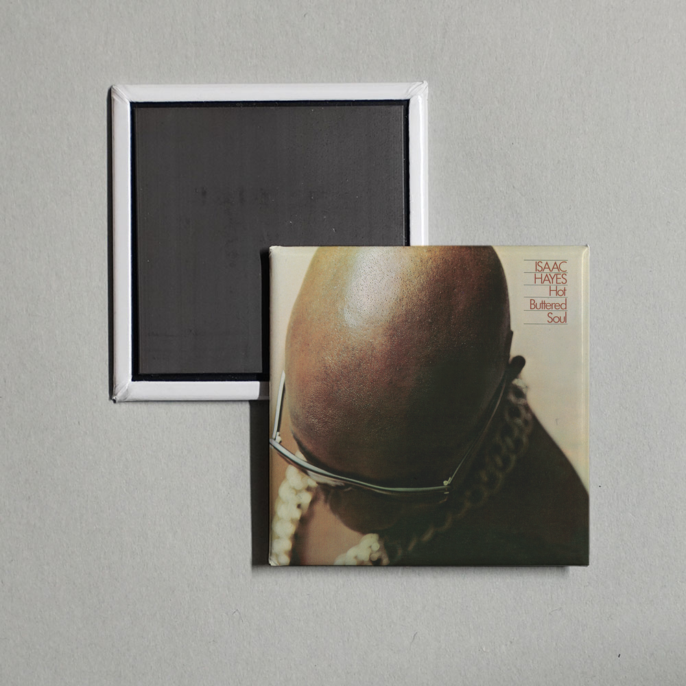Isaac Hayes - Hot Buttered Soul Album Cover Fridge Magnet