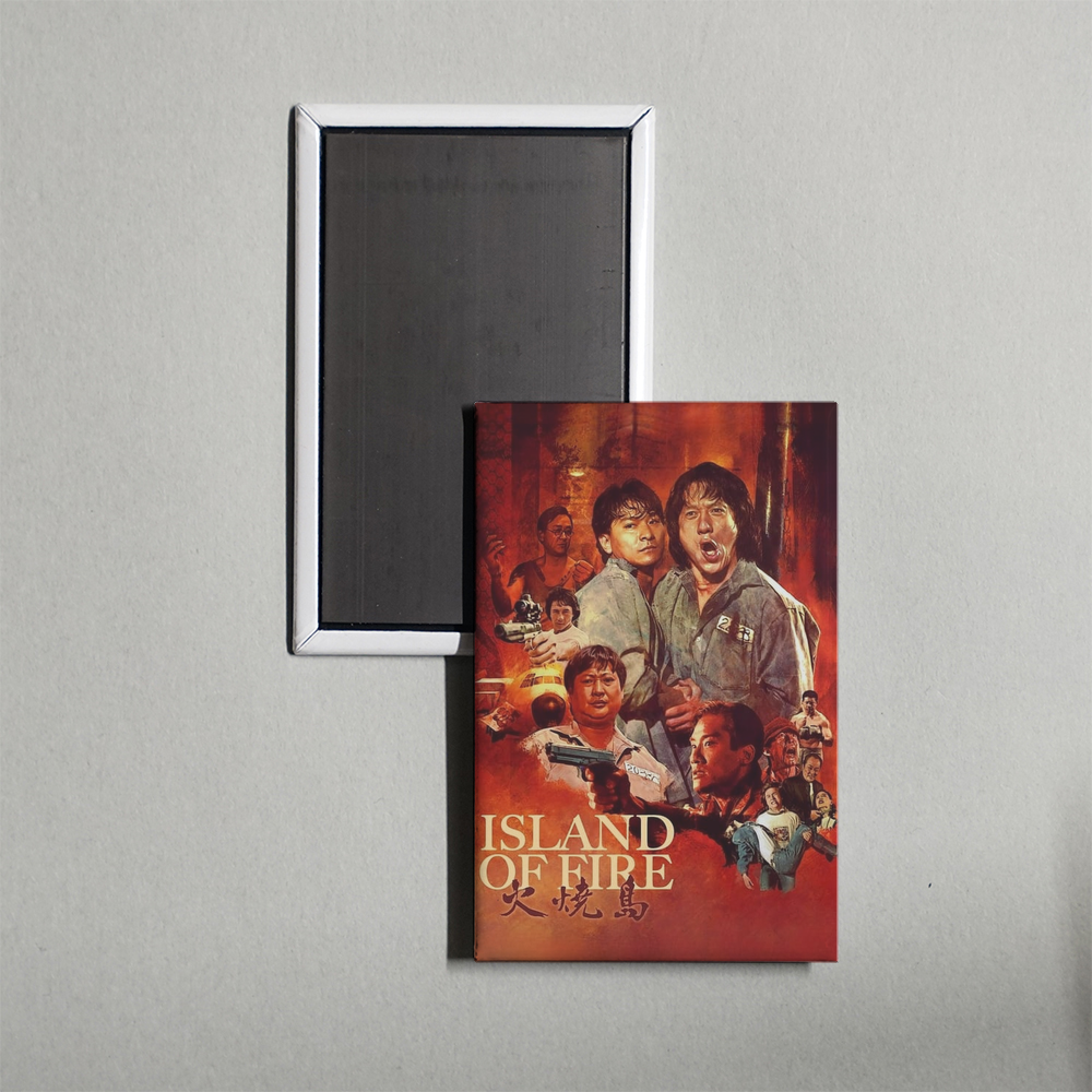 Island of Fire Mini Movie Fridge Magnet