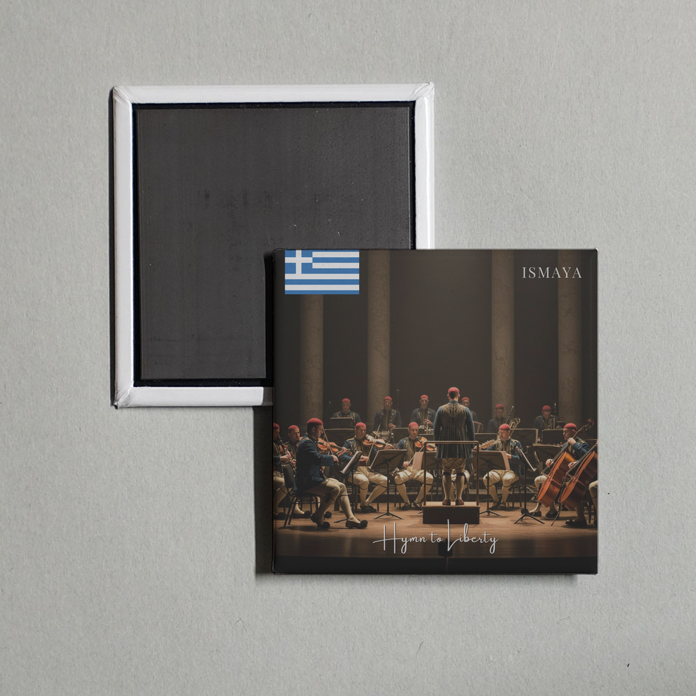 Ismaya - Hymn to Liberty (Greek National Anthem) Album Cover Fridge Magnet
