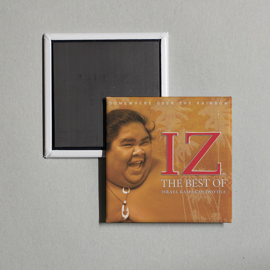 Israel Kamakawiwo'ole - Somewhere Over the Rainbow The Best of Israel Kamakawiwo`ole Album Cover Fridge Magnet