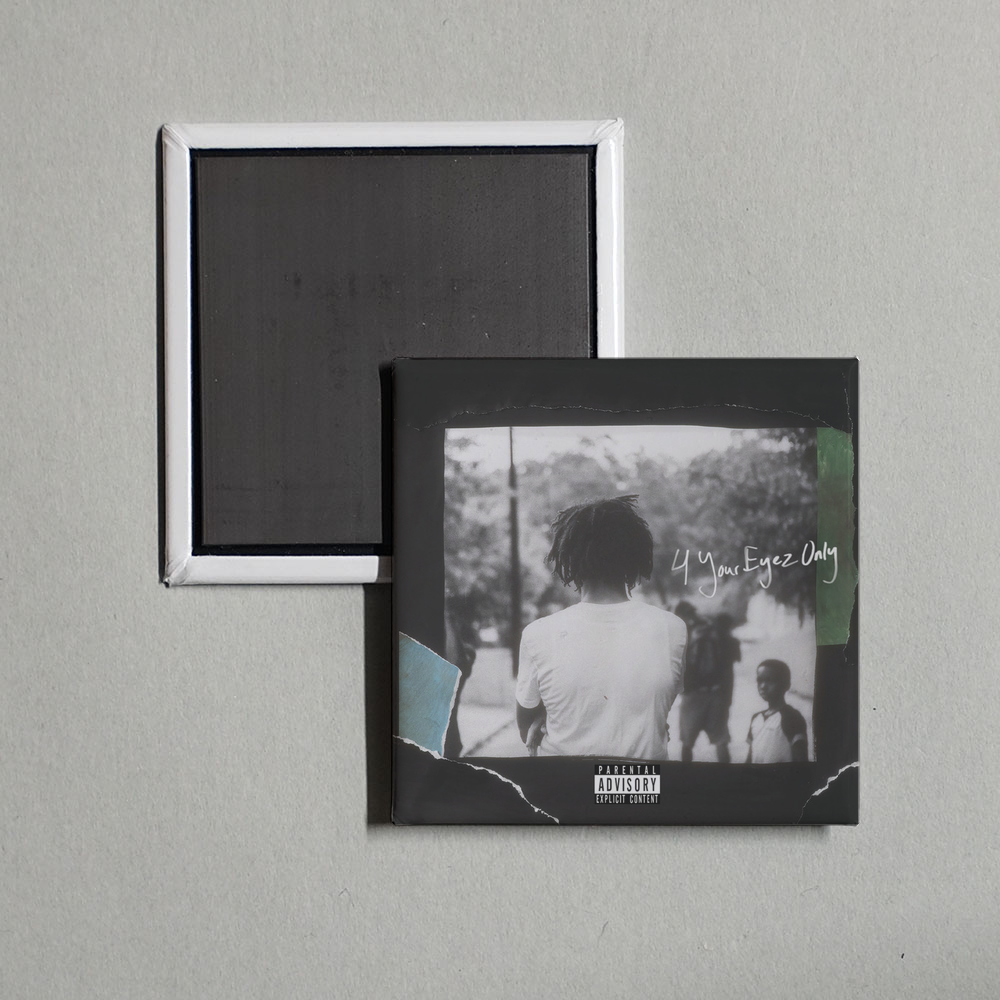 J. Cole - 4 Your Eyez Only Album Cover Fridge Magnet