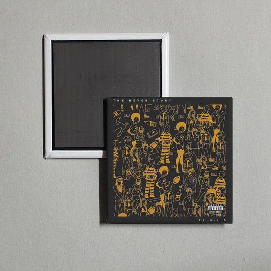 JID - The Never Story Album Cover Fridge Magnet