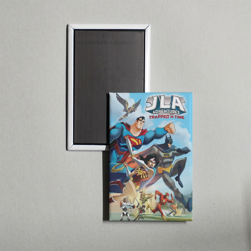 JLA Adventures Trapped in Time Mini Movie Fridge Magnet