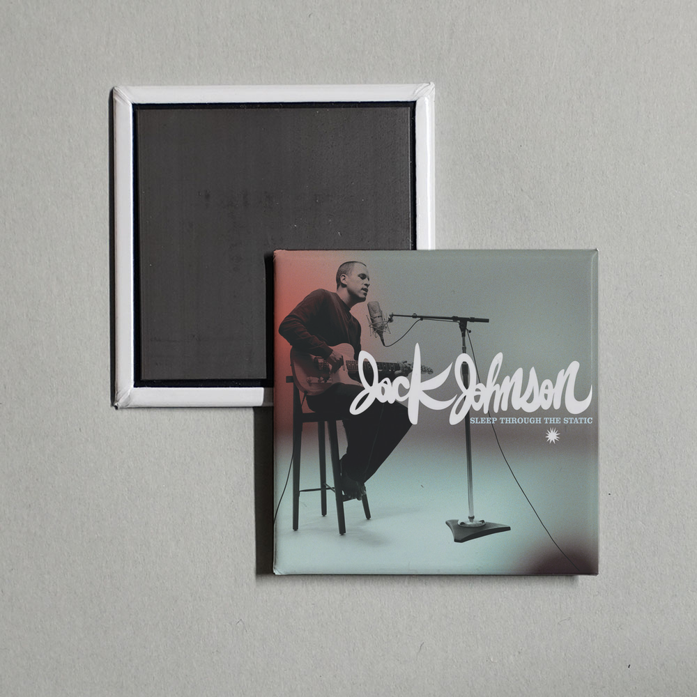 Jack Johnson - Sleep Through The Static Album Cover Fridge Magnet