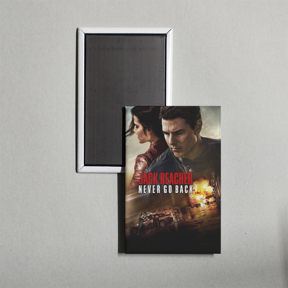 Jack Reacher Never Go Back Mini Movie Fridge Magnet