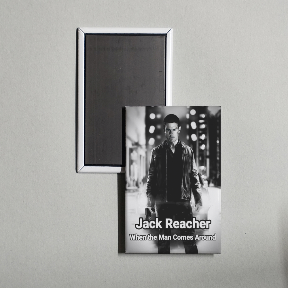 Jack Reacher When the Man Comes Around Mini Movie Fridge Magnet