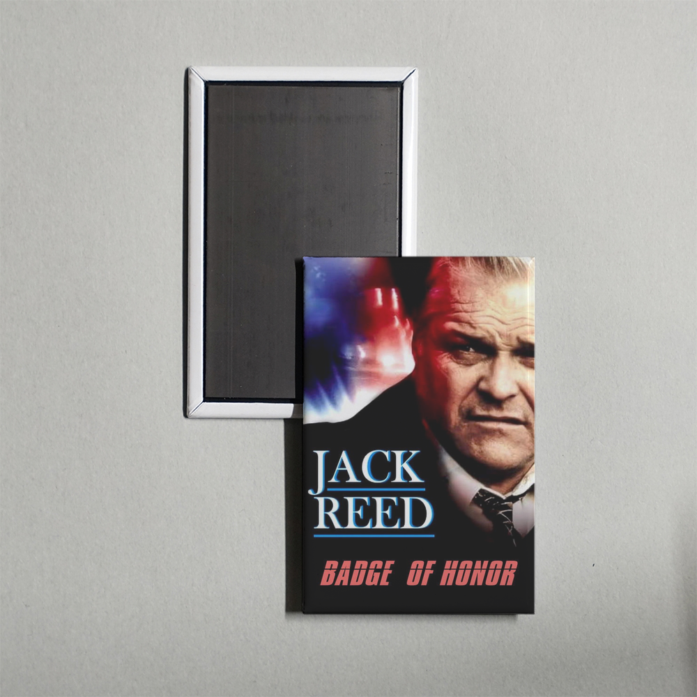 Jack Reed Badge of Honor Mini Movie Fridge Magnet