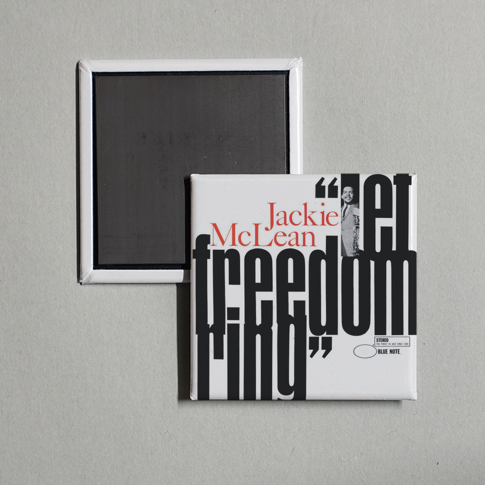 Jackie McLean - Let Freedom Ring (Rudy Van Gelder Edition) Album Cover Fridge Magnet
