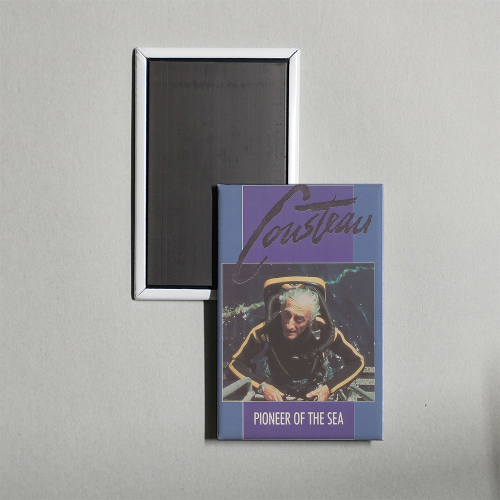 Jacques Cousteau The First 75 Years Mini Movie Fridge Magnet
