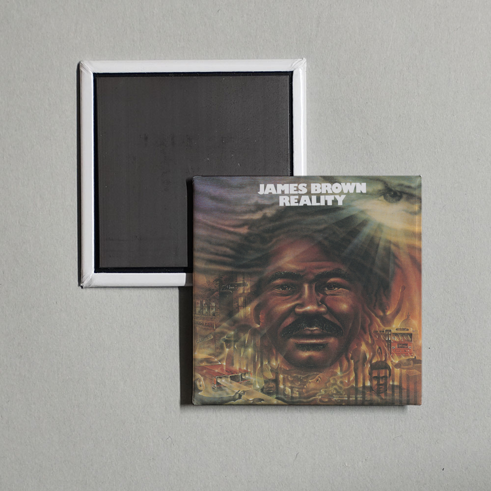 James Brown - Reality Album Cover Fridge Magnet