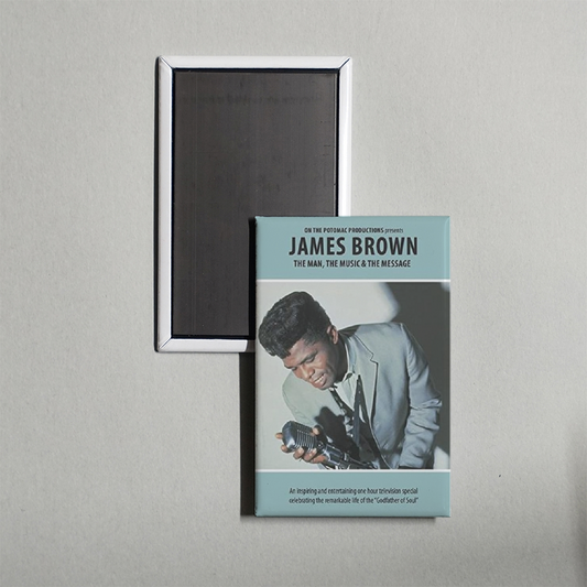 James Brown - The Man, The Music & The Message Mini Movie Fridge Magnet
