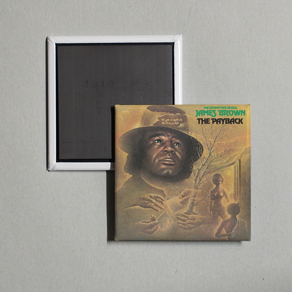 James Brown - The Payback Album Cover Fridge Magnet