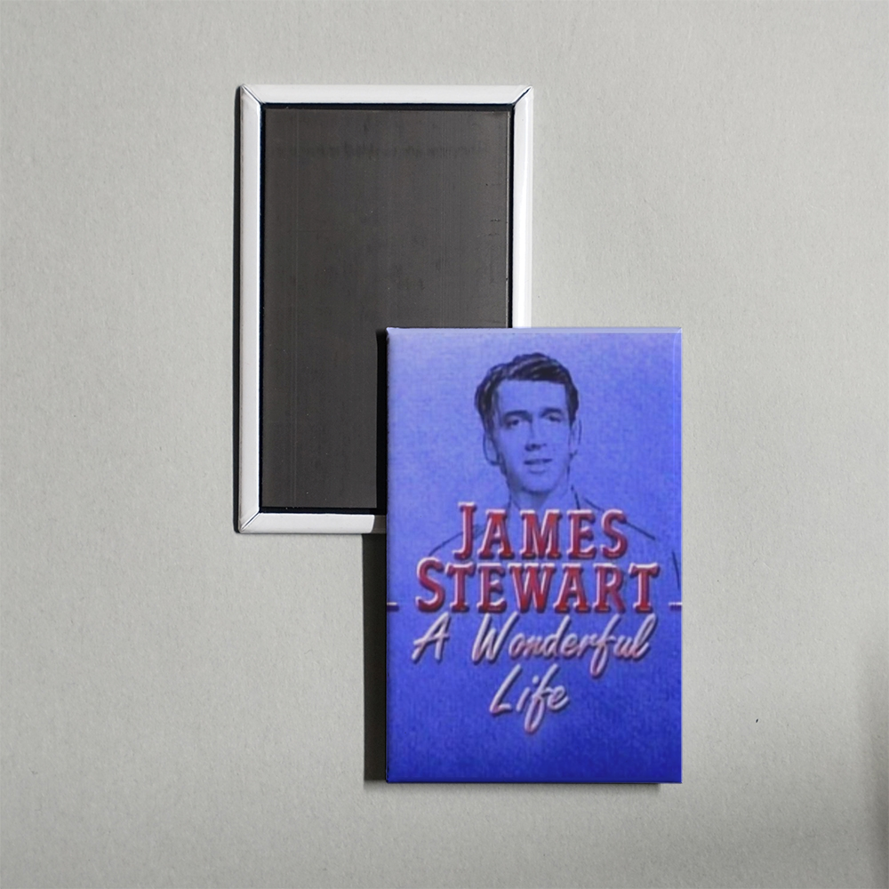 James Stewart A Wonderful Life Mini Movie Fridge Magnet