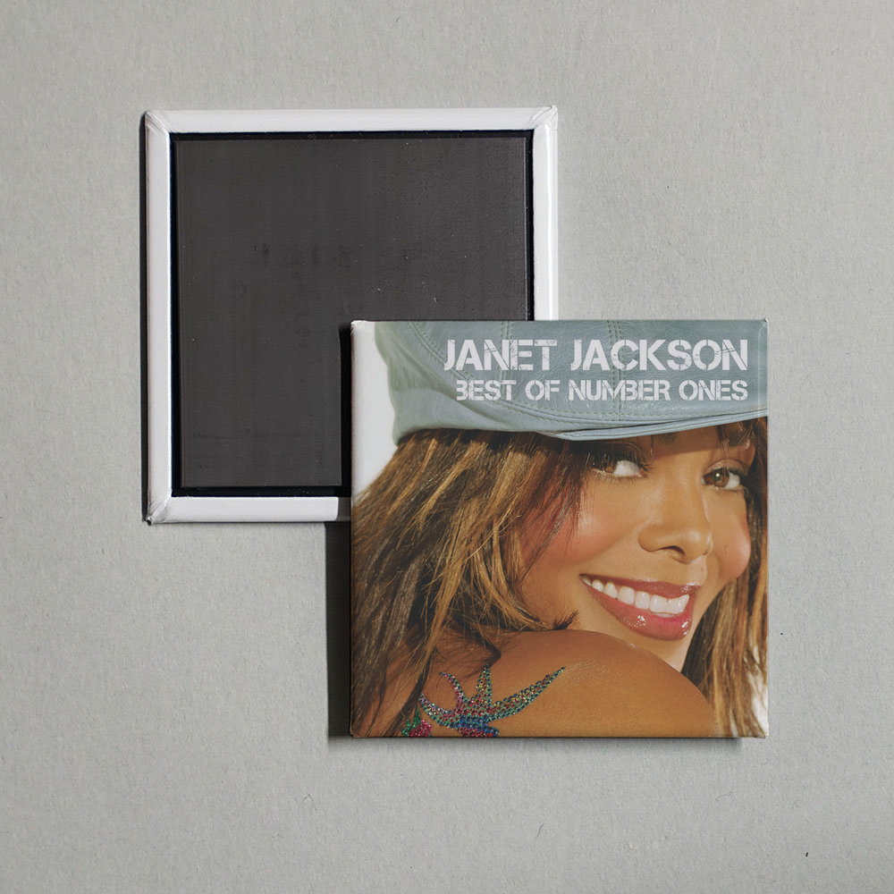 Janet Jackson - Best Of Number Ones Album Cover Fridge Magnet