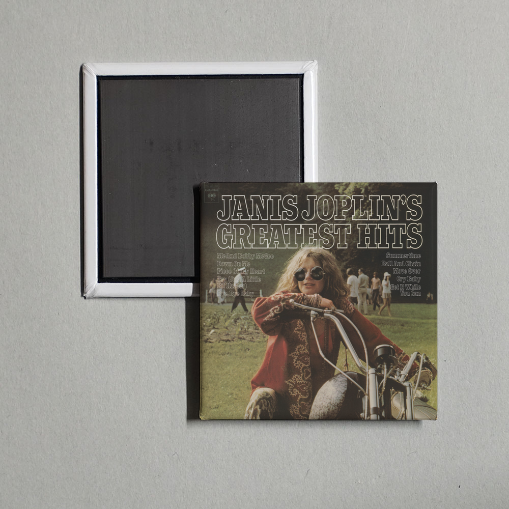 Janis Joplin - Janis Joplin's Greatest Hits Album Cover Fridge Magnet