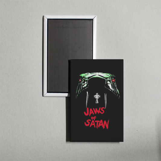 Jaws of Satan Mini Movie Fridge Magnet