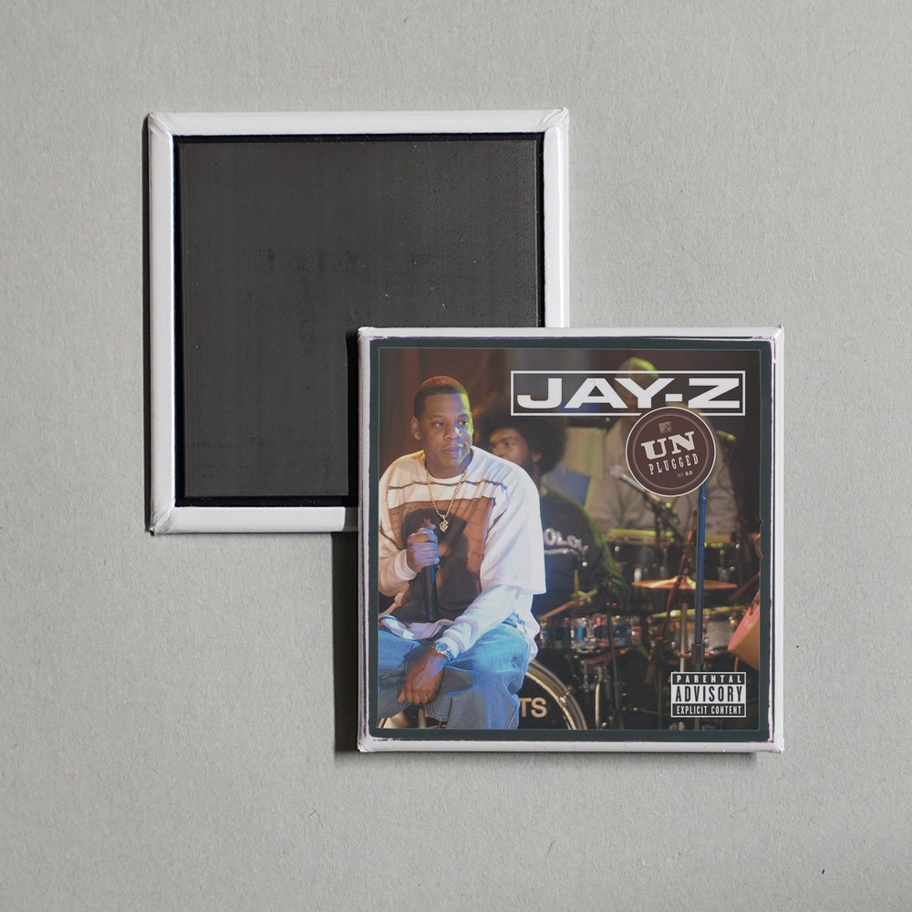 Jay-Z - Jay-Z Unplugged (Live On MTV Unplugged  2001) Album Cover Fridge Magnet