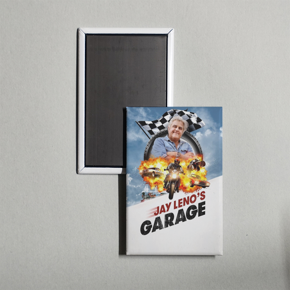 Jay Leno's Garage TV Show Fridge Magnet