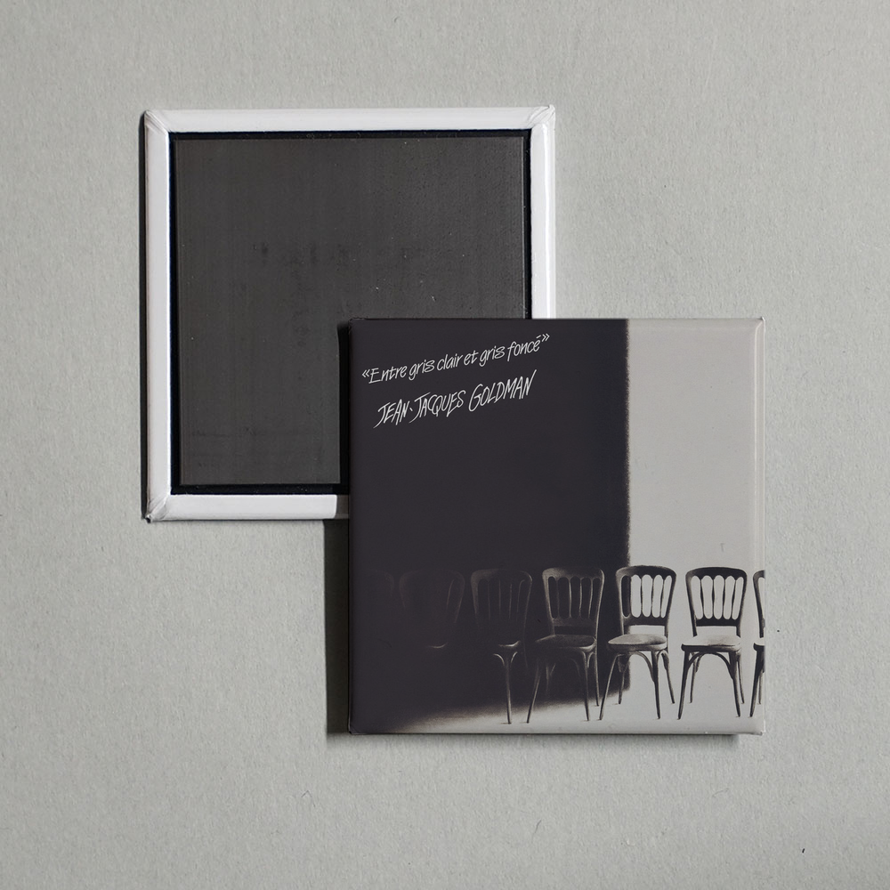 Jean-Jacques Goldman - Entre gris clair et gris foncé Album Cover Fridge Magnet