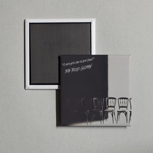 Jean-Jacques Goldman - Entre gris clair et gris foncé Album Cover Fridge Magnet