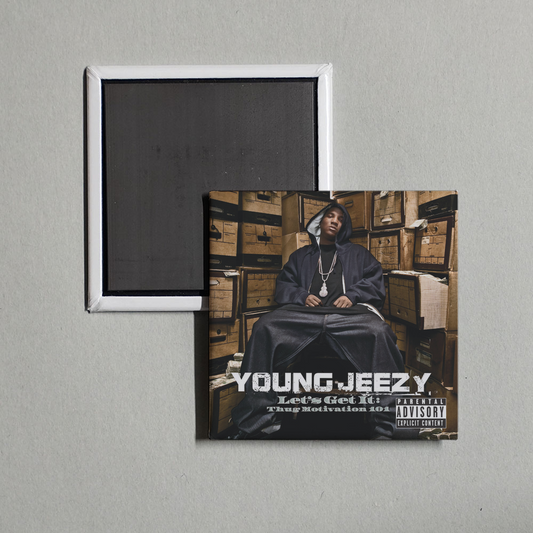Jeezy - Let's Get It Thug Motivation 101 Album Cover Fridge Magnet