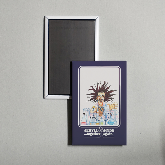 Jekyll and Hyde... Together Again Mini Movie Fridge Magnet