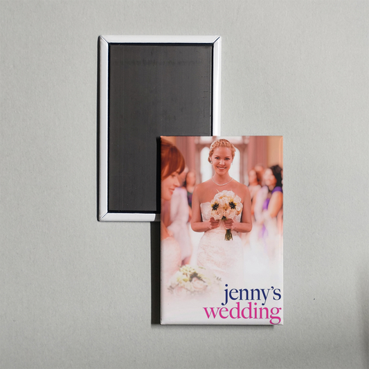 Jenny's Wedding Mini Movie Fridge Magnet