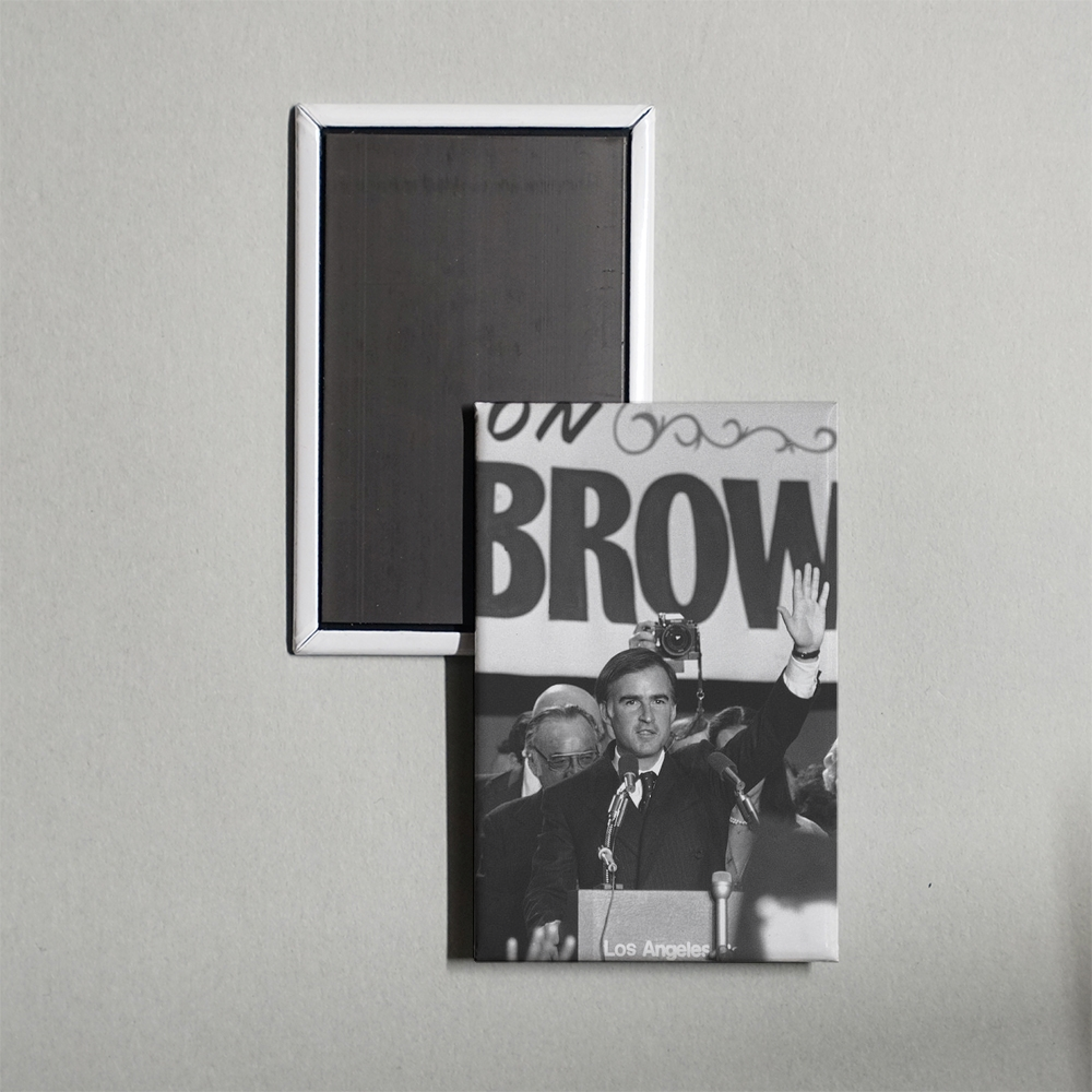 Jerry Brown The Shape of Things to Come Mini Movie Fridge Magnet