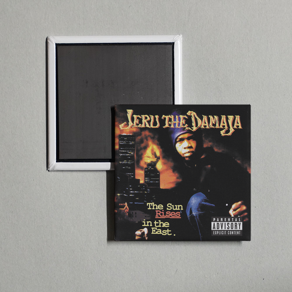 Jeru The Damaja - The Sun Rises In The East Album Cover Fridge Magnet