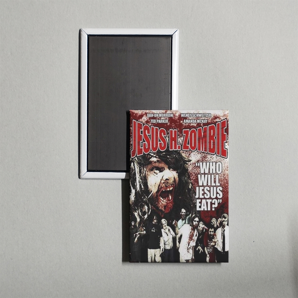 Jesus H. Zombie Mini Movie Fridge Magnet