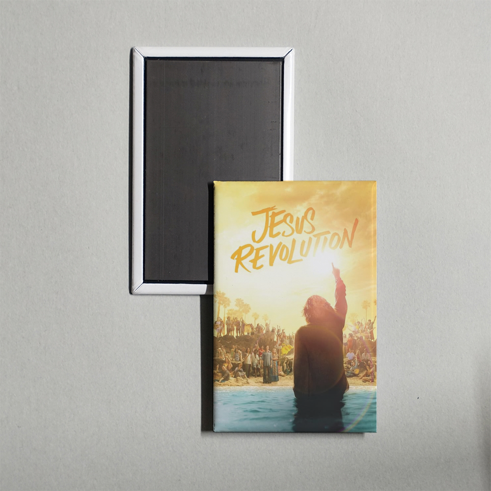 Jesus Revolution Mini Movie Fridge Magnet