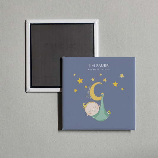 Jim Fauer - Off To Neverland Album Cover Fridge Magnet