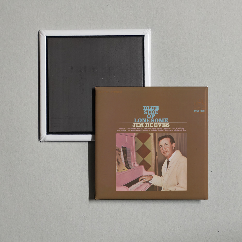 Jim Reeves - Blue Side of Lonesome Album Cover Fridge Magnet