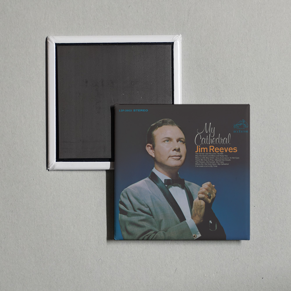 Jim Reeves - My Cathedral Album Cover Fridge Magnet