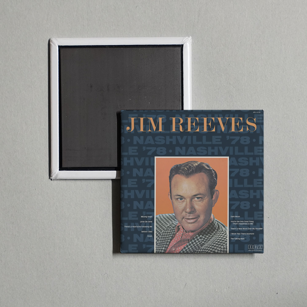 Jim Reeves - Nashville '78 Album Cover Fridge Magnet