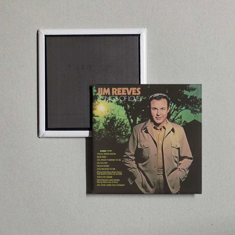 Jim Reeves - Songs of Love Album Cover Fridge Magnet
