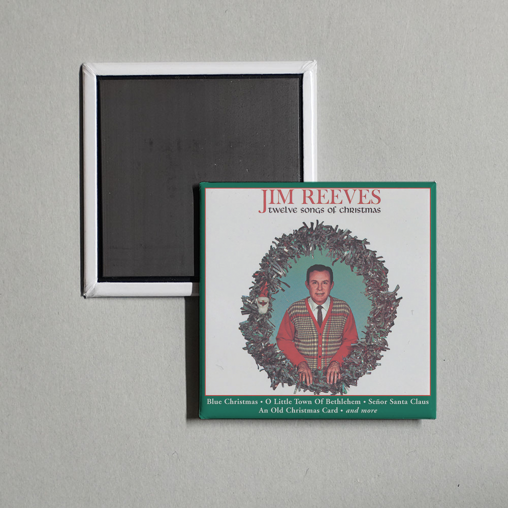 Jim Reeves - Twelve Songs of Christmas Album Cover Fridge Magnet